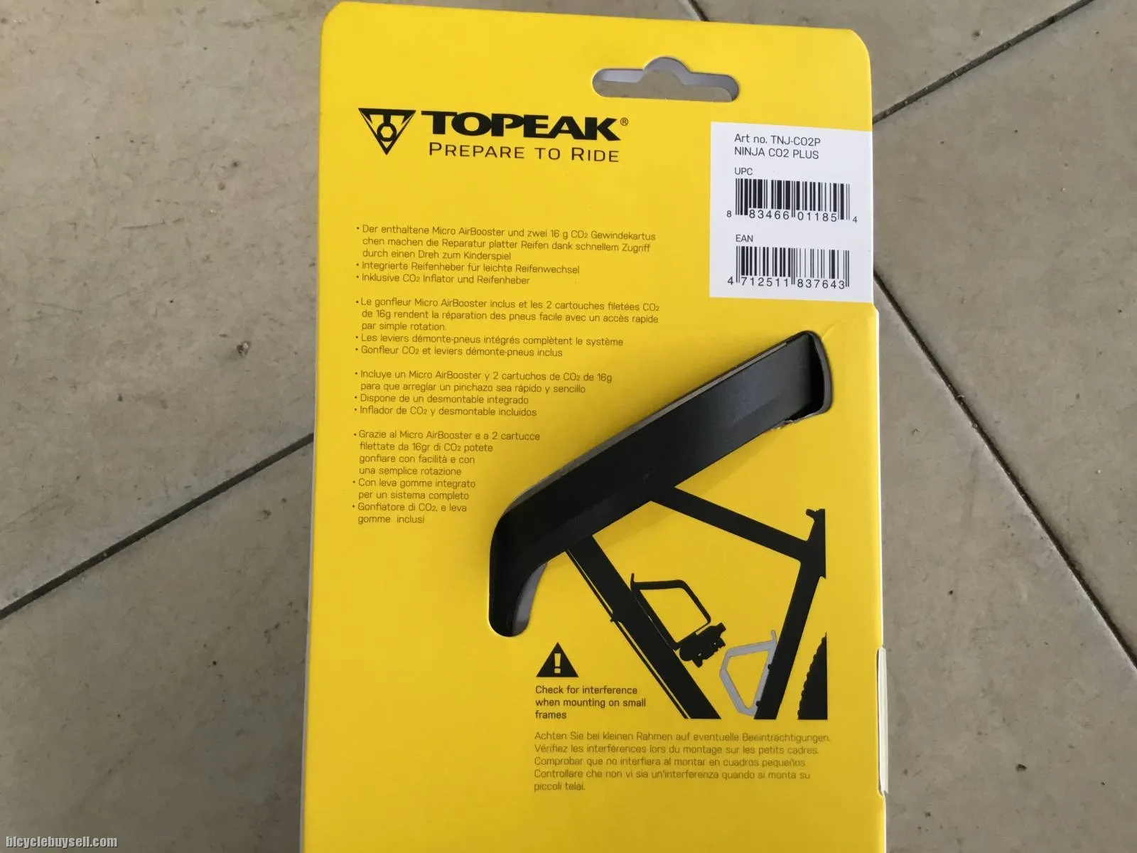 Topeak Ninja CO2+ Bottle Cage/Tire Lever - Taiwan Made -- free courier