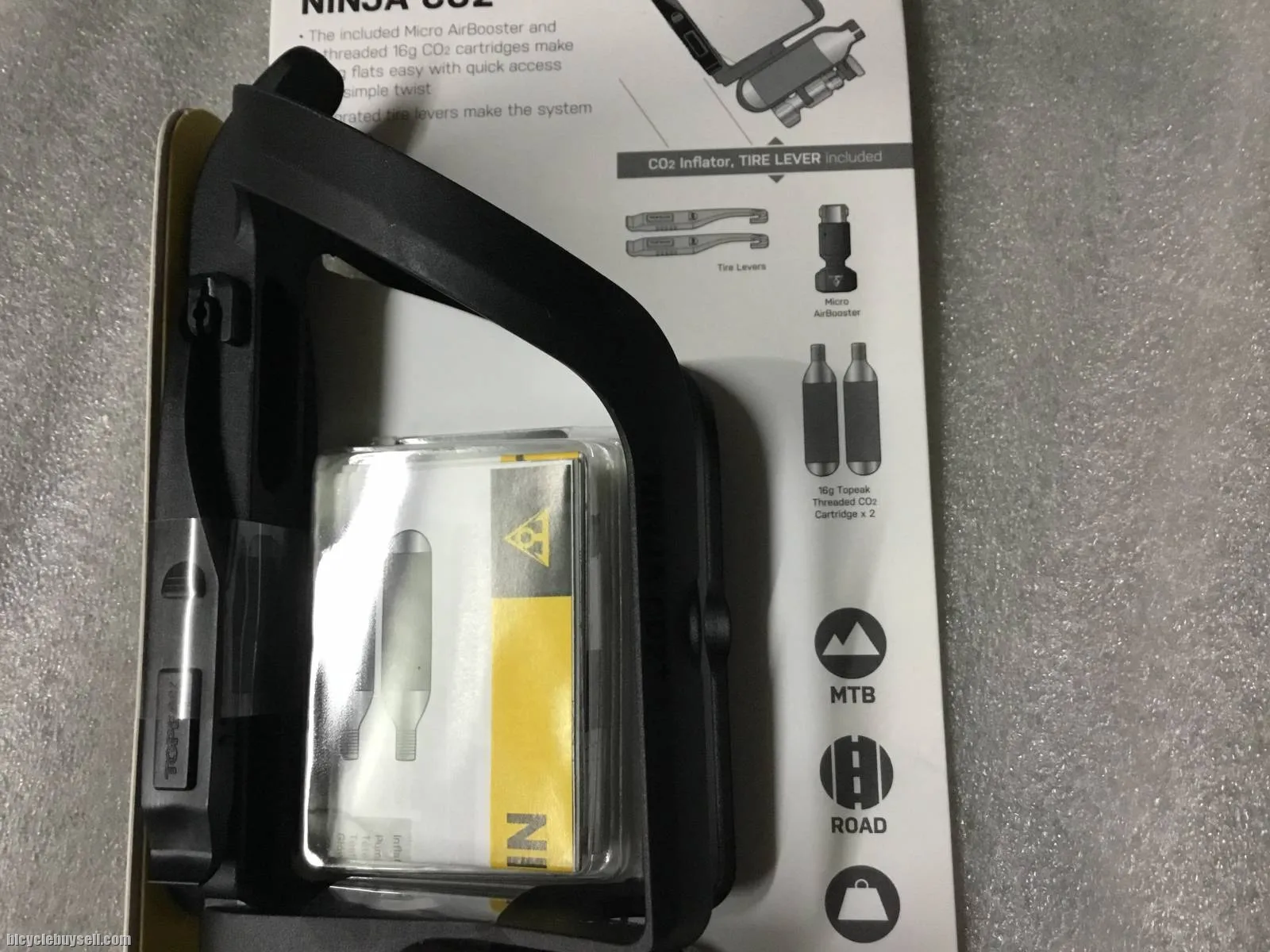 Topeak Ninja CO2 Plus (BottleCage@Tire Lever) Taiwan Made @ free pos