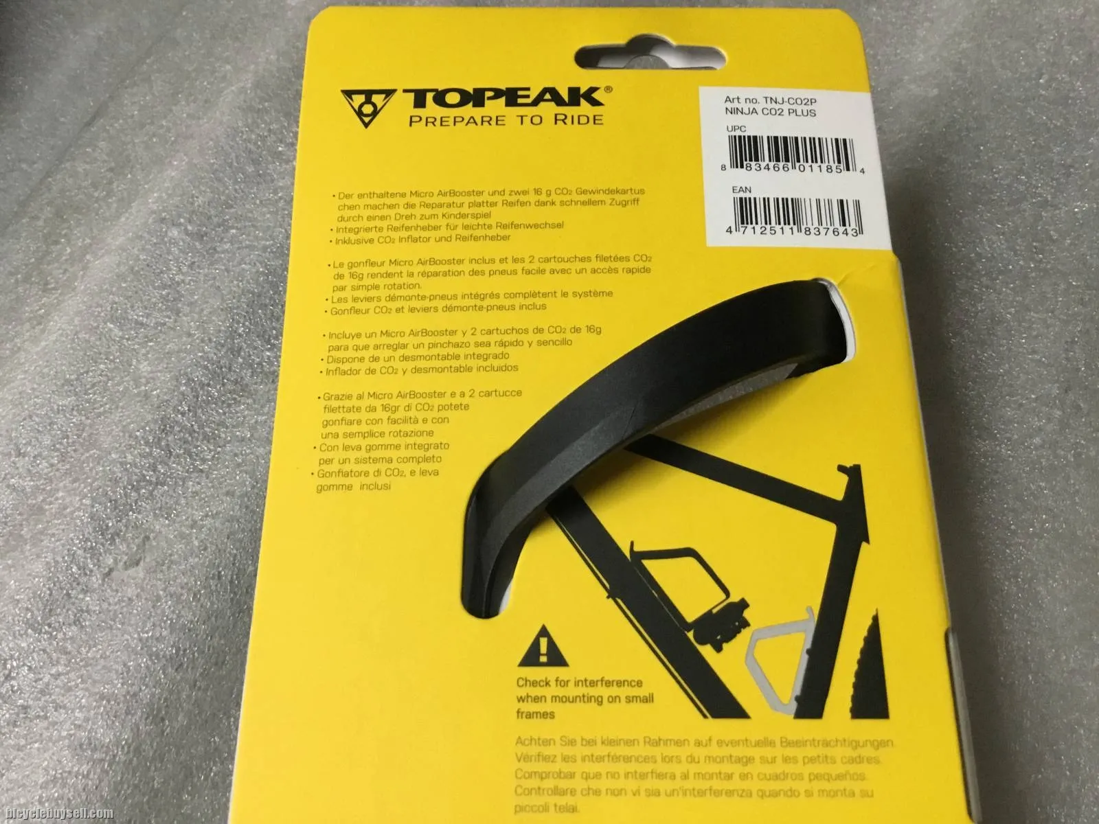 Topeak Ninja CO2 Plus (BottleCage@Tire Lever) Taiwan Made @ free pos