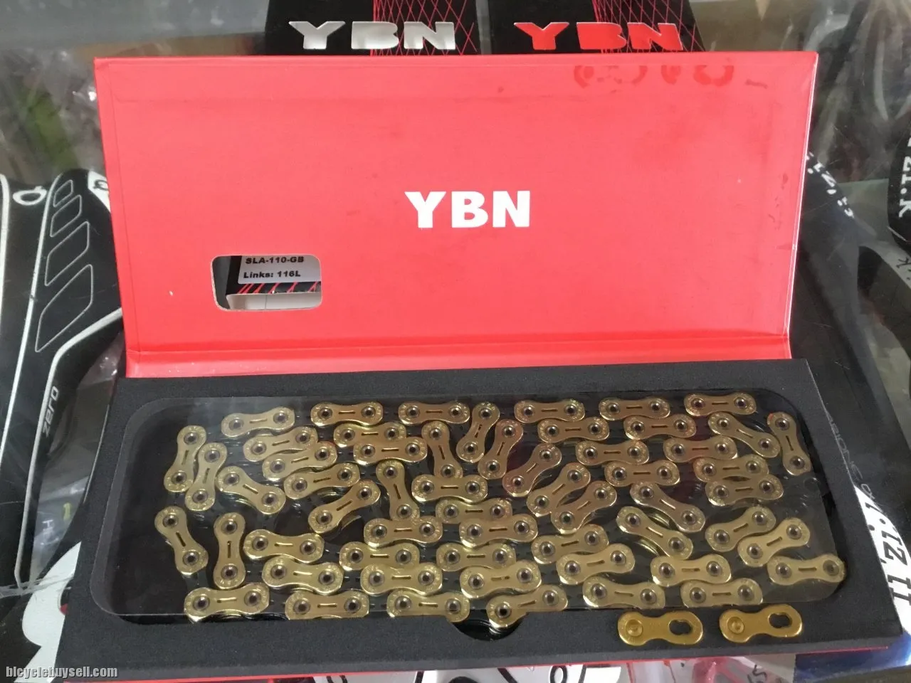 YBN SLA110 11speed Chain / Gold/Black - Limited Color (free pos w.m)