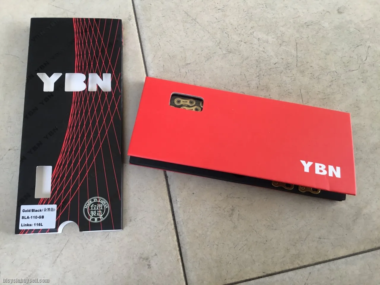 YBN SLA110 11speed Chain - Super Light/Smooth - Gold/Black -- free courier