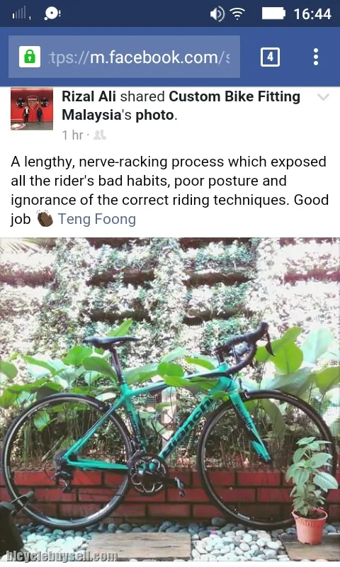 CUSTOM BIKE FITTING (STAGE 3) - SETUP PENUH DAN SEIMBANG UNTUK BADAN+BASIKAL - STANDARD UK
