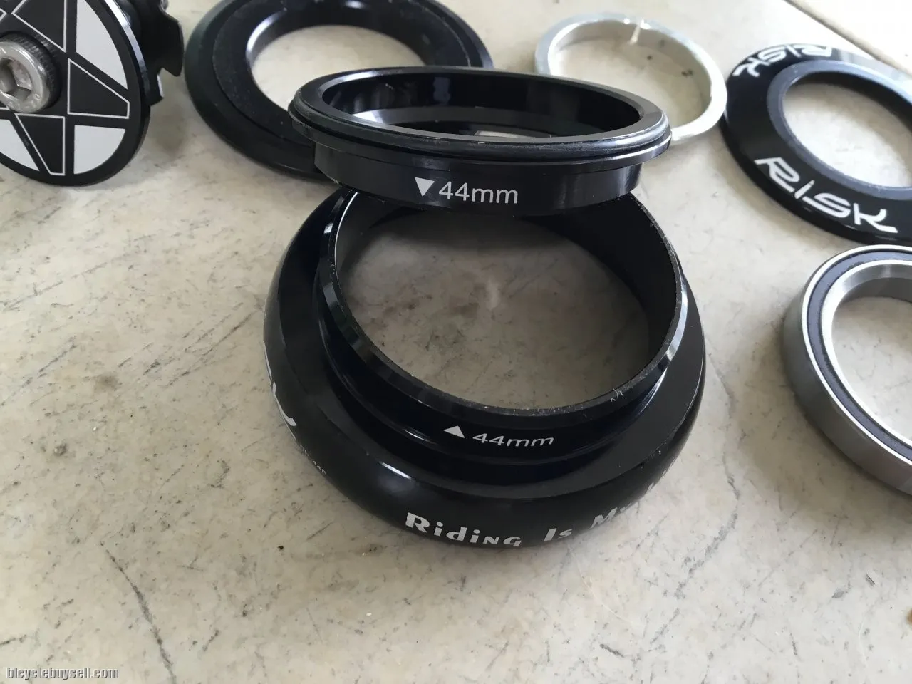 Risk Headset for 44mm frame,Taped fork use-  Free Courier