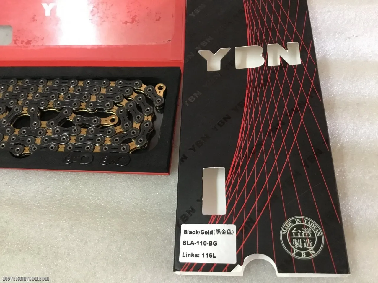 YBN Super Chain (Black/Gold) | 11speed | MTB/Road @ free pos