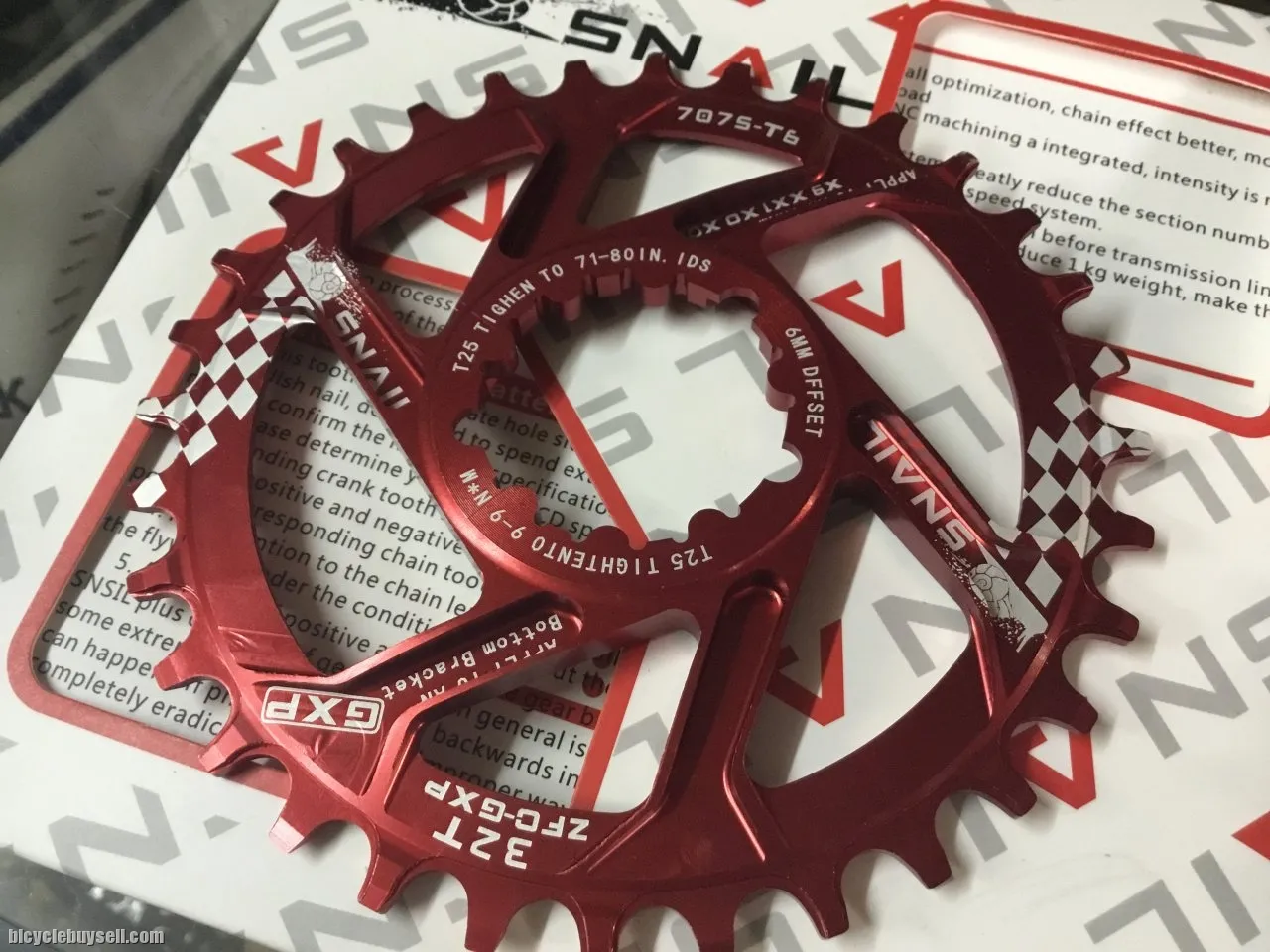 Snail 30T GXP/SRAM ChainRing / DirectMount /6mm Offset (free pos w.m)