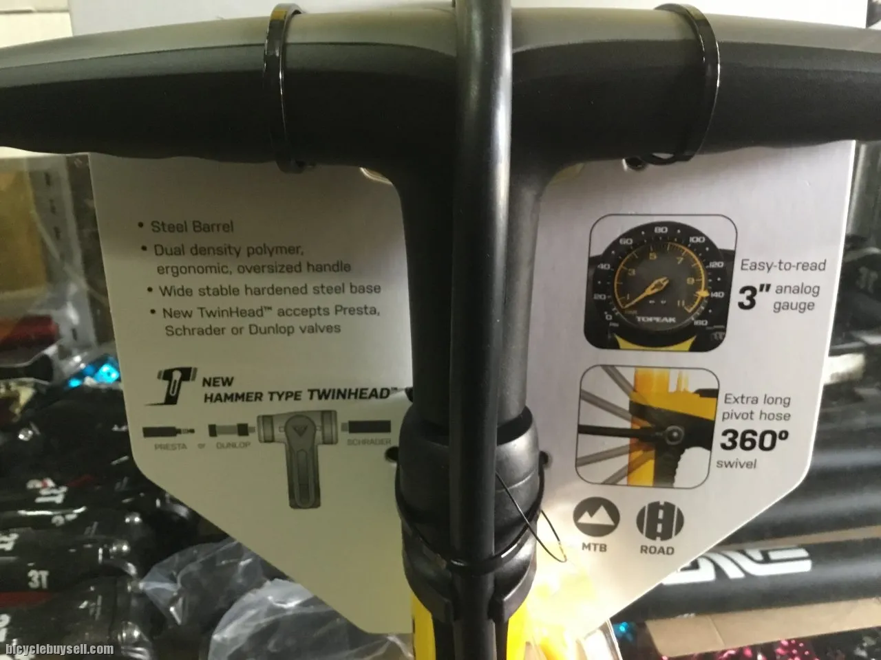 Topeak JowBlow Sport 3 Bicycle Floor Pump / Taiwan (free pos w.m)
