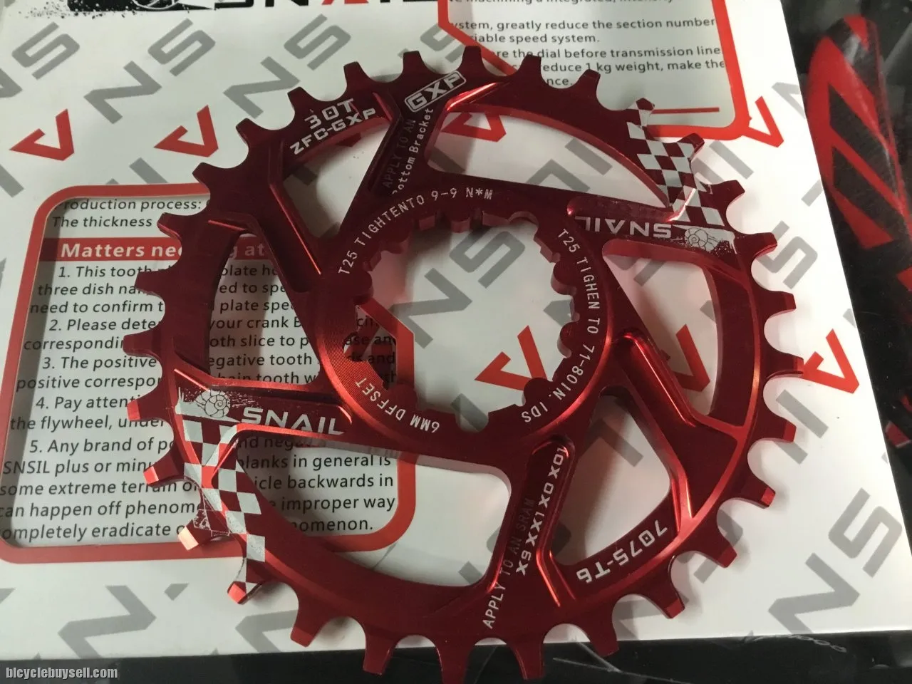 Snail 32T GXP/SRAM ChainRing / DirectMount /6mm Offset (free pos w.m)