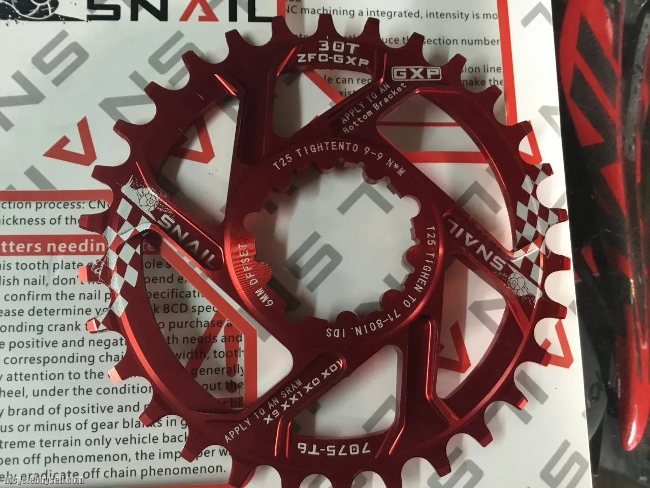 Snail 32T GXP/SRAM ChainRing / DirectMount /6mm Offset (free pos w.m)