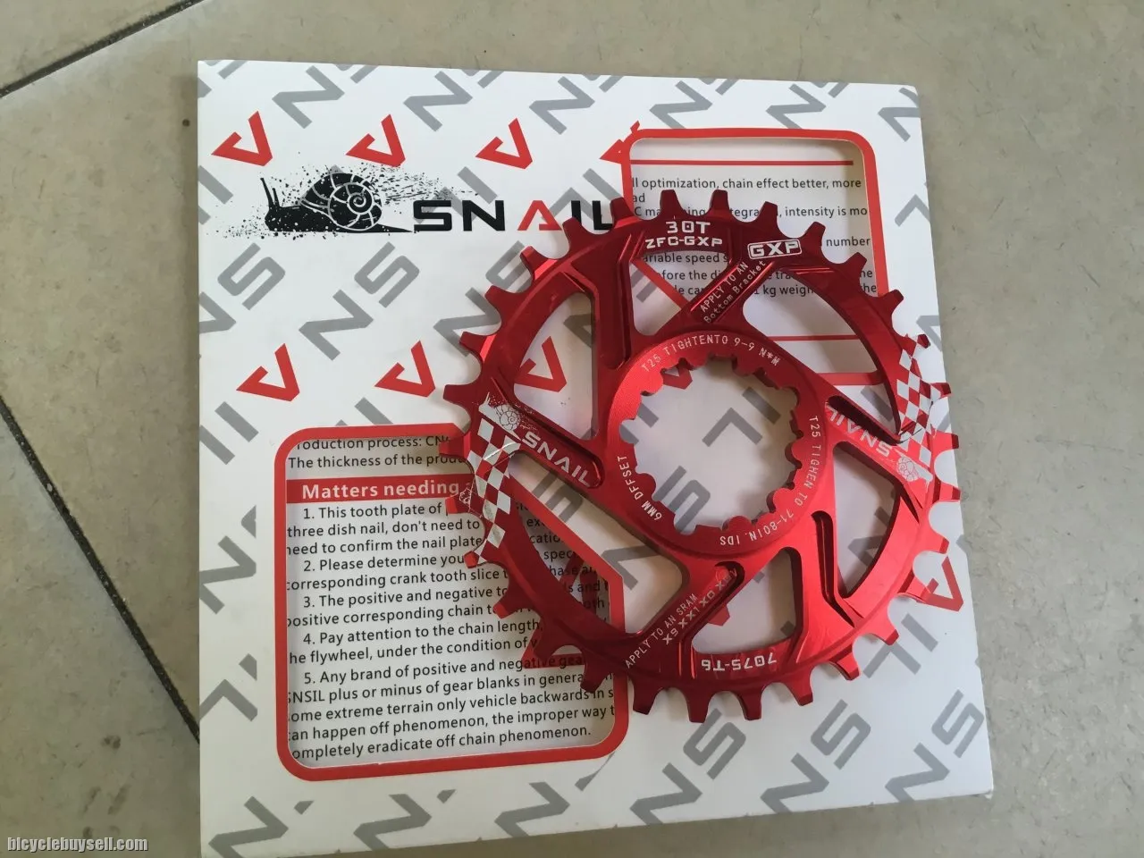 Snail 30T Single Ring SDM (Sram Direct Mount)  -- free courier