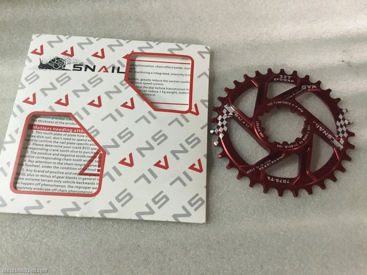 Snail GXP ChainRing 32T SDM (Sram Direct Mount) @ free pos