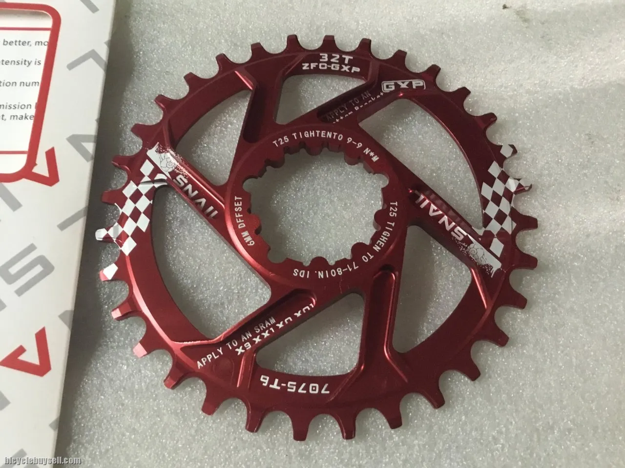 Snail GXP ChainRing 32T SDM (Sram Direct Mount) @ free pos