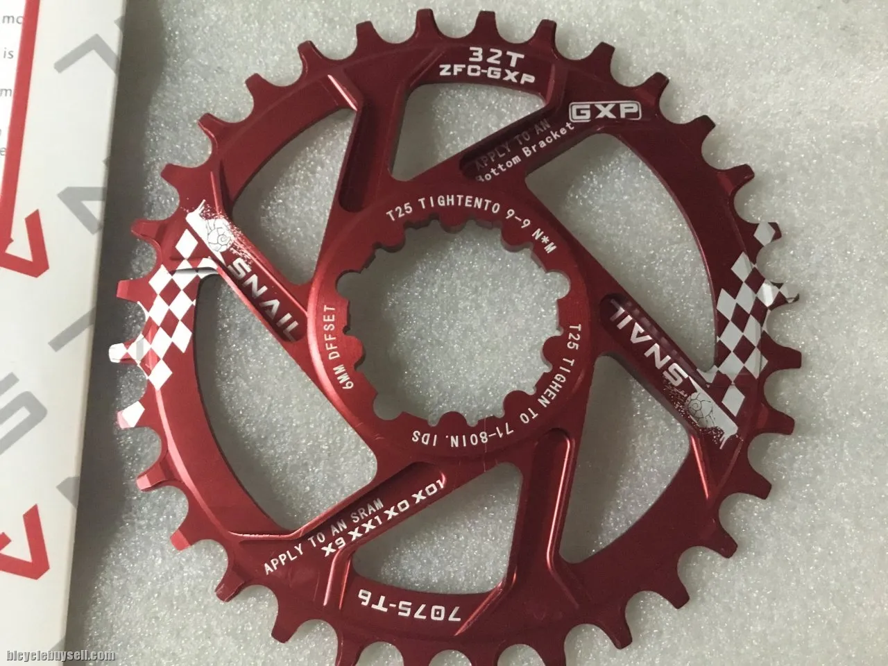 Snail GXP ChainRing 32T SDM (Sram Direct Mount) @ free pos