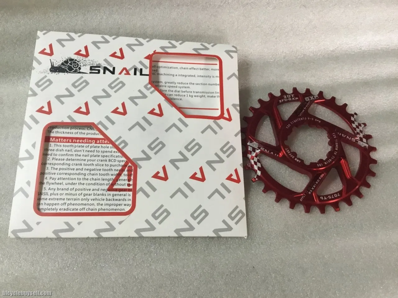 Snail GXP ChainRing 30T SDM (Sram Direct Mount) @ free pos