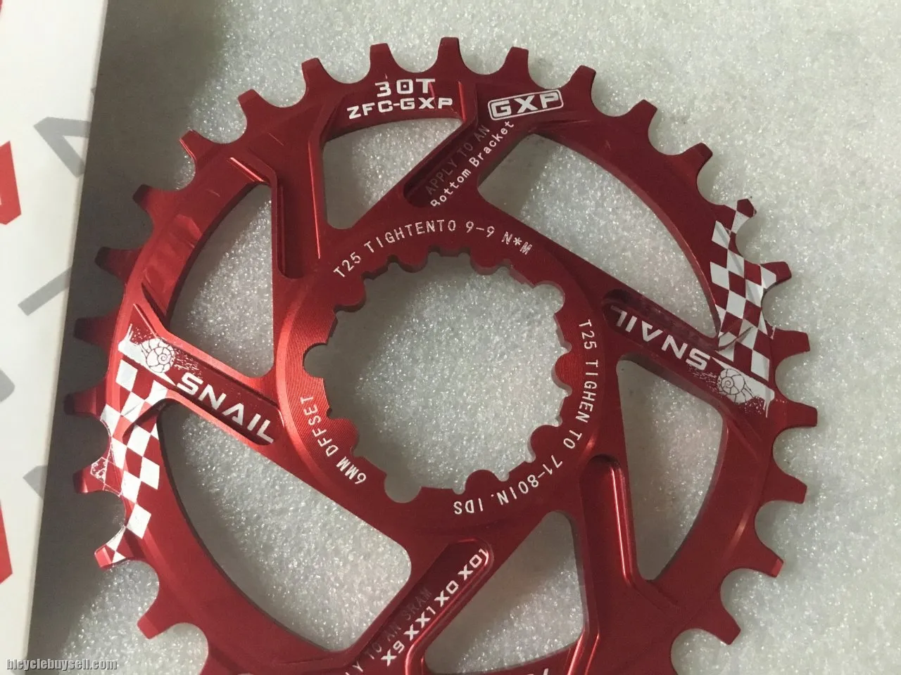 Snail GXP ChainRing 30T SDM (Sram Direct Mount) @ free pos