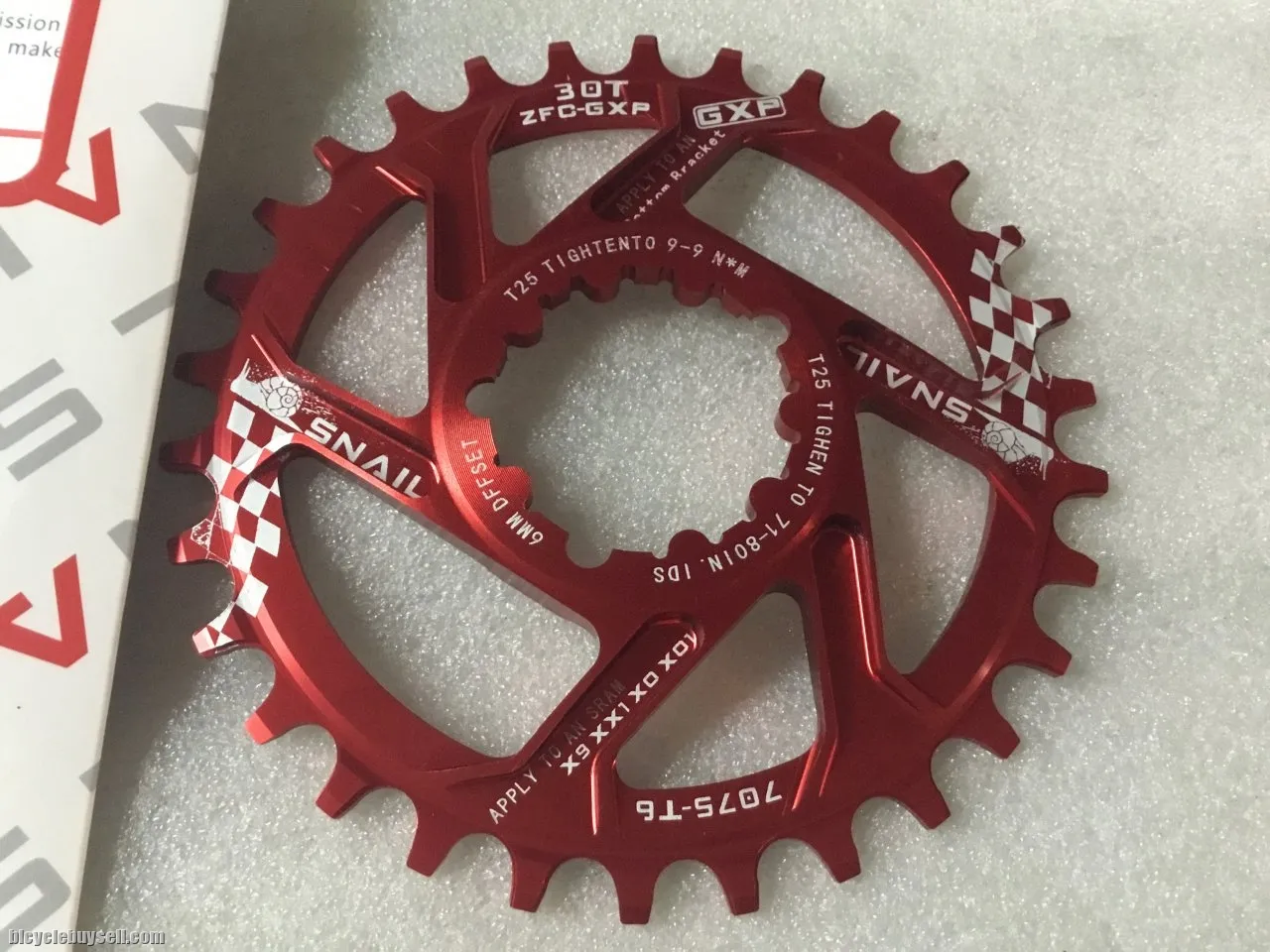 Snail GXP ChainRing 30T SDM (Sram Direct Mount) @ free pos