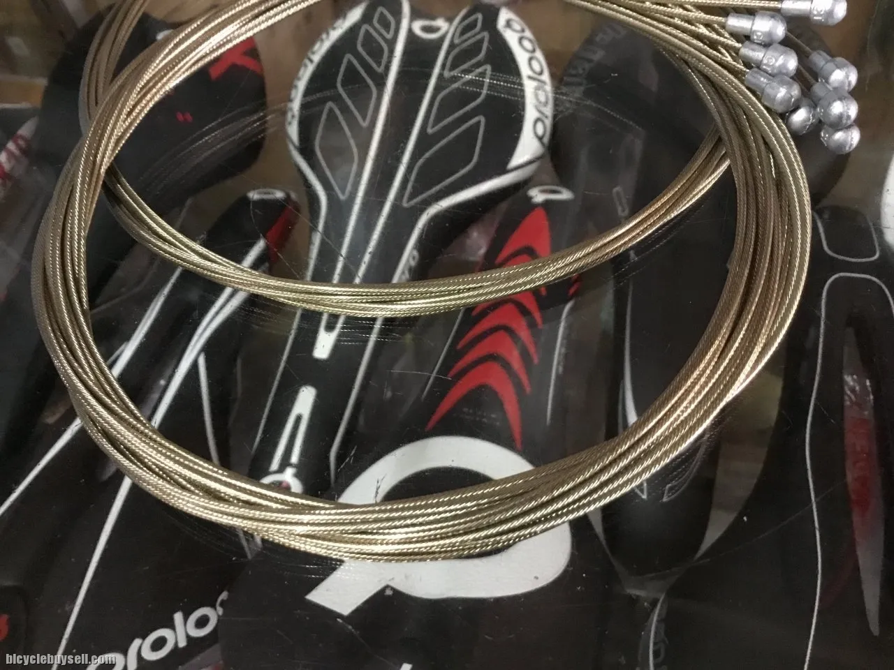 Road Caliper Brake Inner Cable F+R / Super Smooth Gold (free pos w.m)