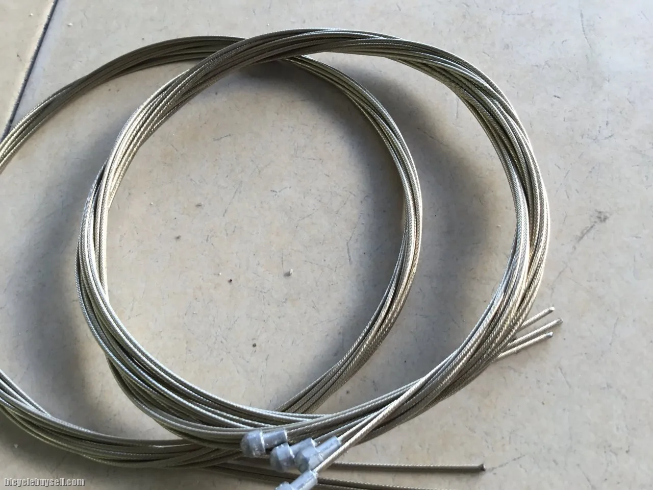Roadbike Caliper Inner Brake Cable - Set - Smooth/Gold Cloating â€” free courier