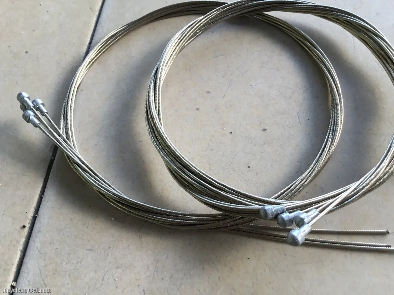 Roadbike Caliper Inner Brake Cable - Set - Smooth/Gold Cloating â€” free courier