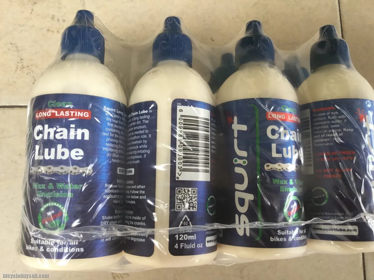 Squirt Chain Lube 120ml - Wax/Water White Lube -- free courier