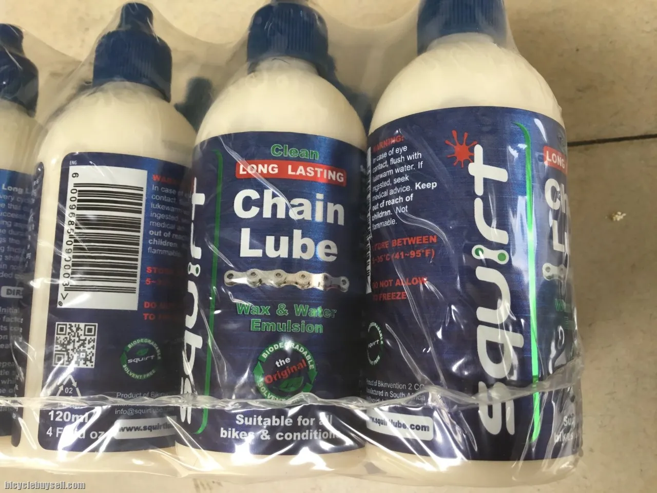 Squirt Chain Lube 120ml - Wax/Water White Lube -- free courier