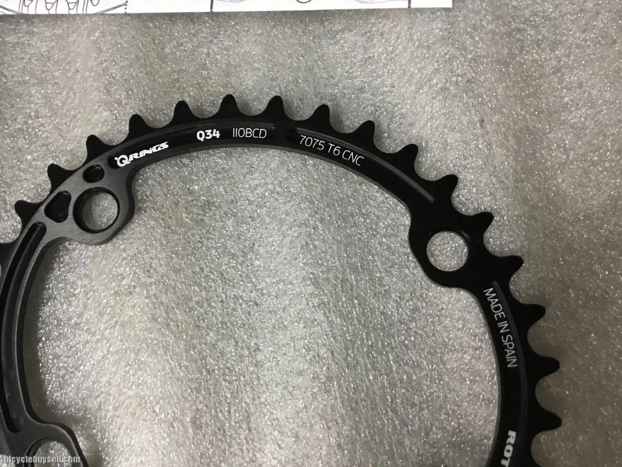 Rotor ALDHU Inner Q-Ring 34T For Shimano 110x4Arm @ free pos