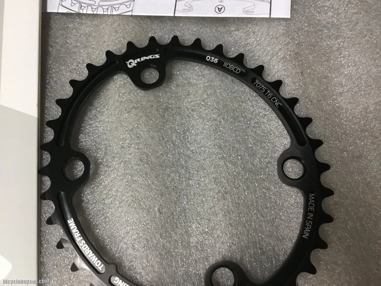 Rotor ALDHU Inner Q-Ring 36T For Shimano 110x4Arm @ free pos