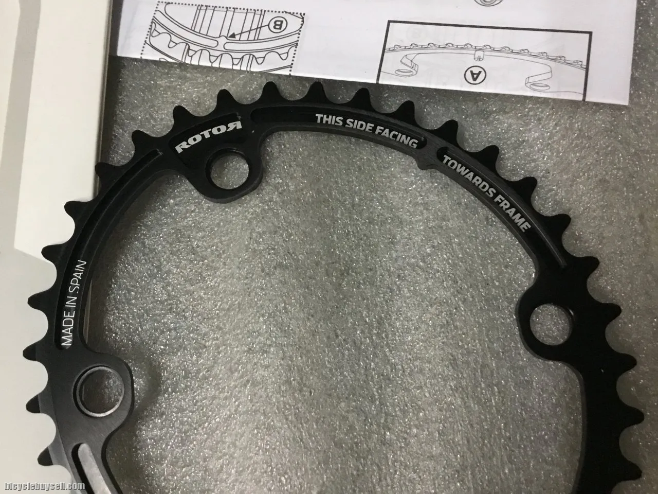 Rotor ALDHU Inner Q-Ring 36T For Shimano 110x4Arm @ free pos