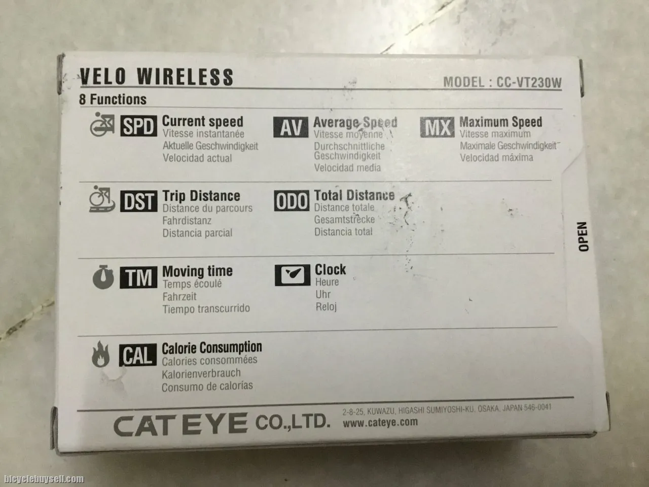 Cateye Velo Wireless CC-VT230W | Made in Japan @ free pos