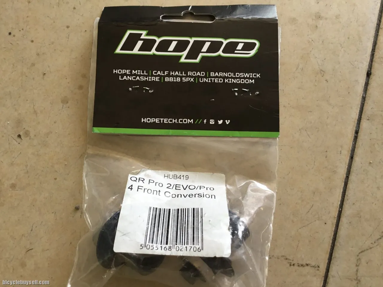 Hope Front Hub conversion Kits 9mm QR - Front - Made In UK -- free courier