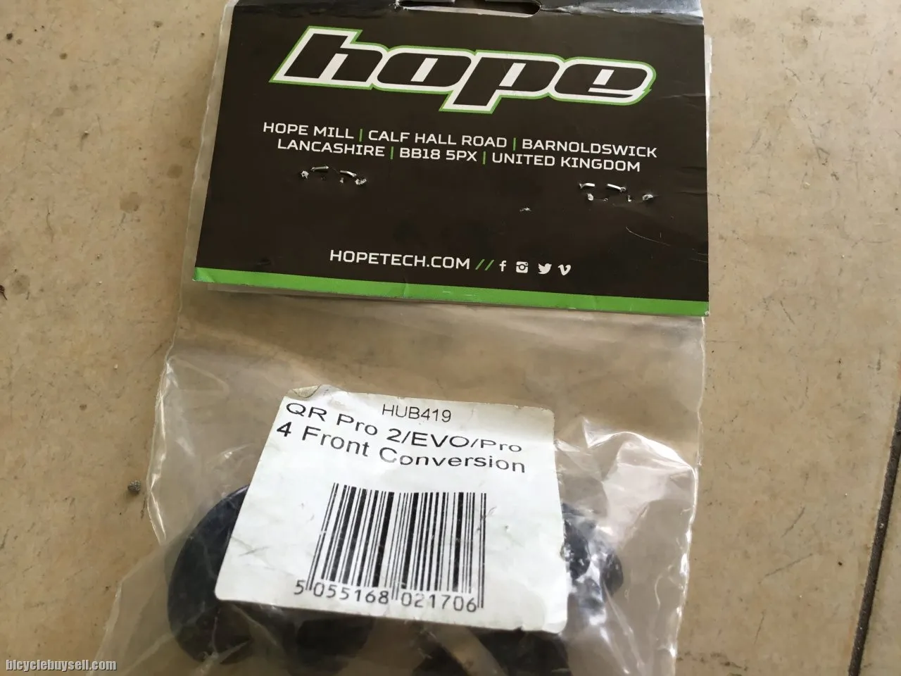 Hope Front Hub conversion Kits 9mm QR - Front - Made In UK -- free courier
