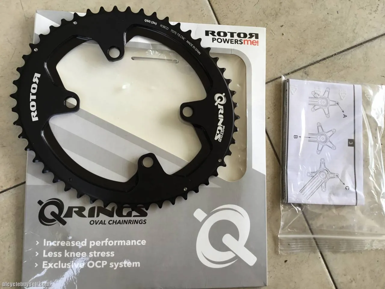 Rotor ALDHU Outer 50T Shimano ChainRing 110x4 - free courier