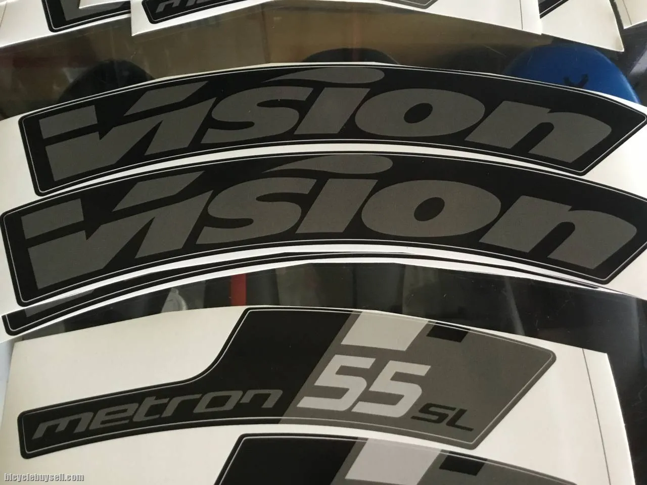 Vision Metron SL 55 Wheel Sticker / Black Edition (free pos w.m)
