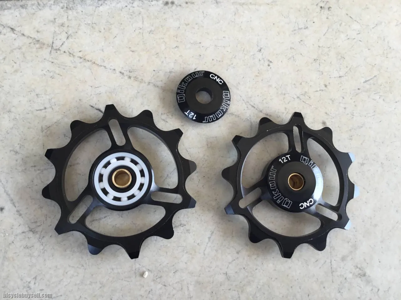 Qikour 12T Narrow Wide Ceramic Pulley - 1pair -- free courier