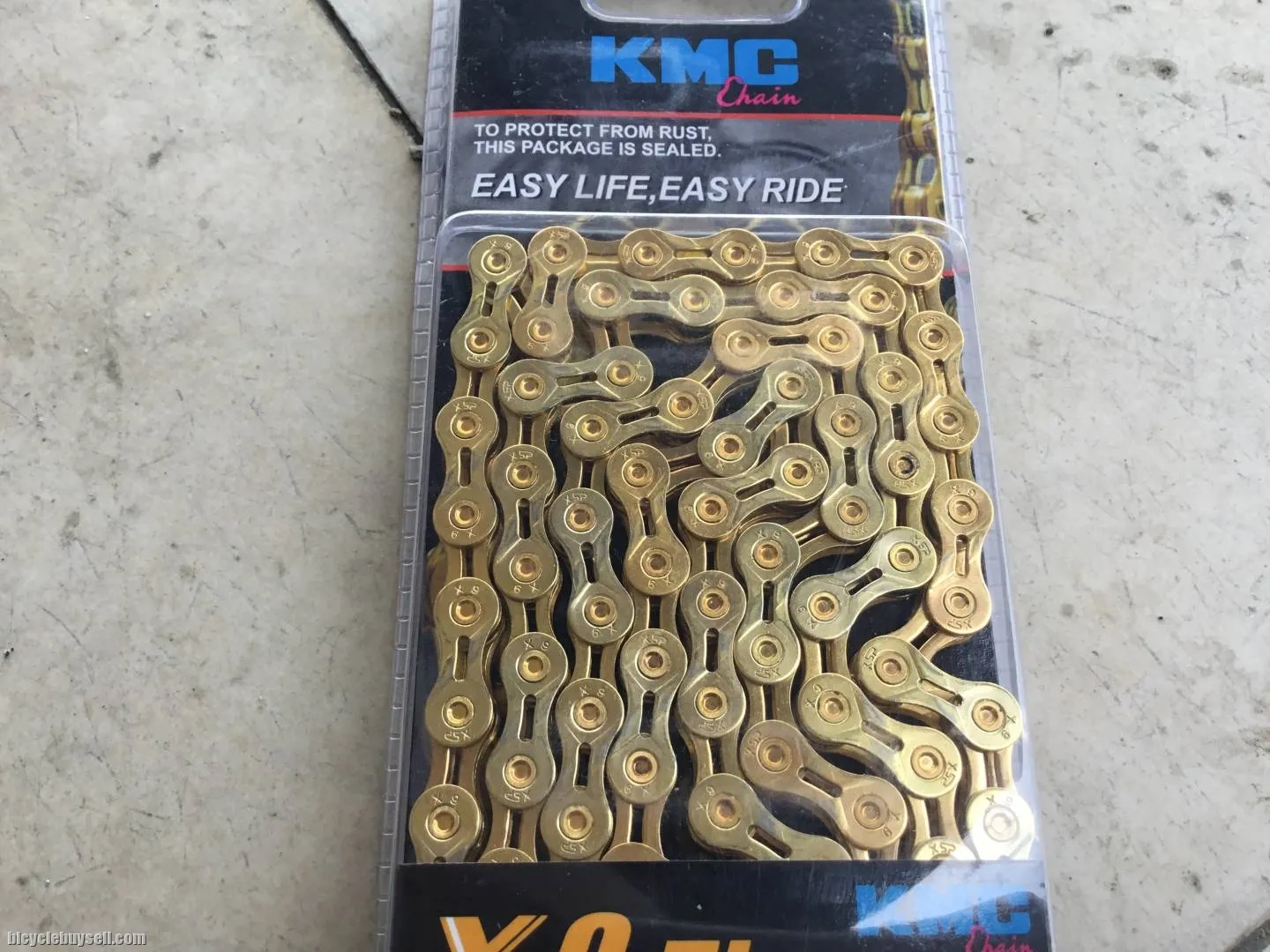 KMC X9EL Titanium Gold Cloating 9speed Chain - Shimano,Sram,Campagnolo -- free courier