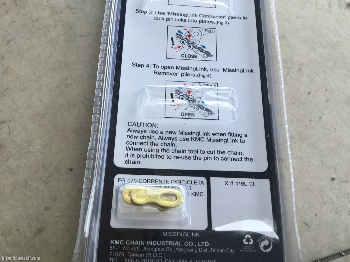 KMC X11EL Titanium Gold Cloating 11speed Chain - Shimano,Sram,Campagnolo -- free courier