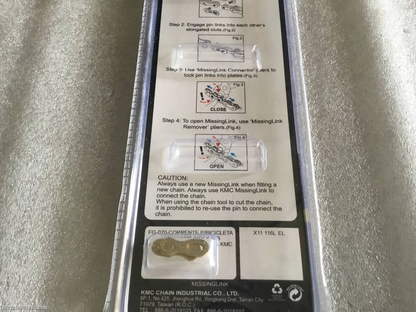 KMC X11EL Hollow Gold Chain @ free pos
