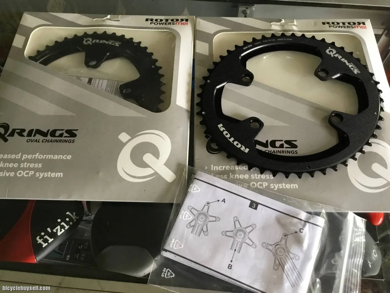 Rotor Q-Ring ALDHU NEW 50T Outer / Shimano 110x4Arm (free pos w.m)
