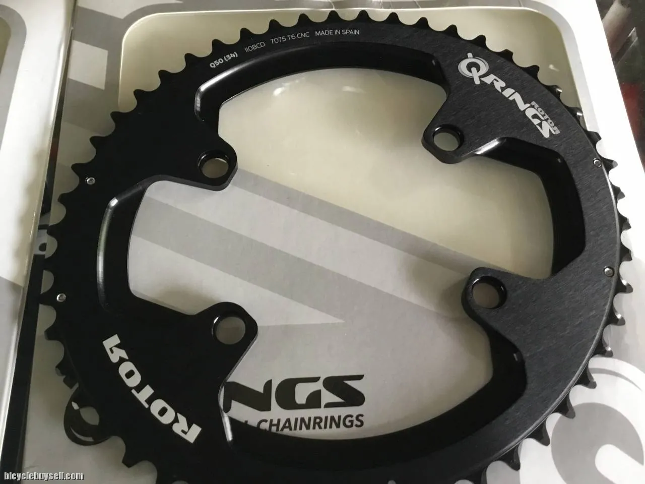Rotor Q-Ring ALDHU NEW 50T Outer / Shimano 110x4Arm (free pos w.m)