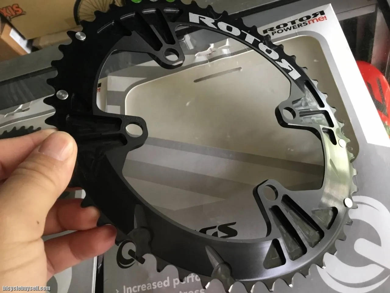 Rotor Q-Ring ALDHU NEW 50T Outer / Shimano 110x4Arm (free pos w.m)