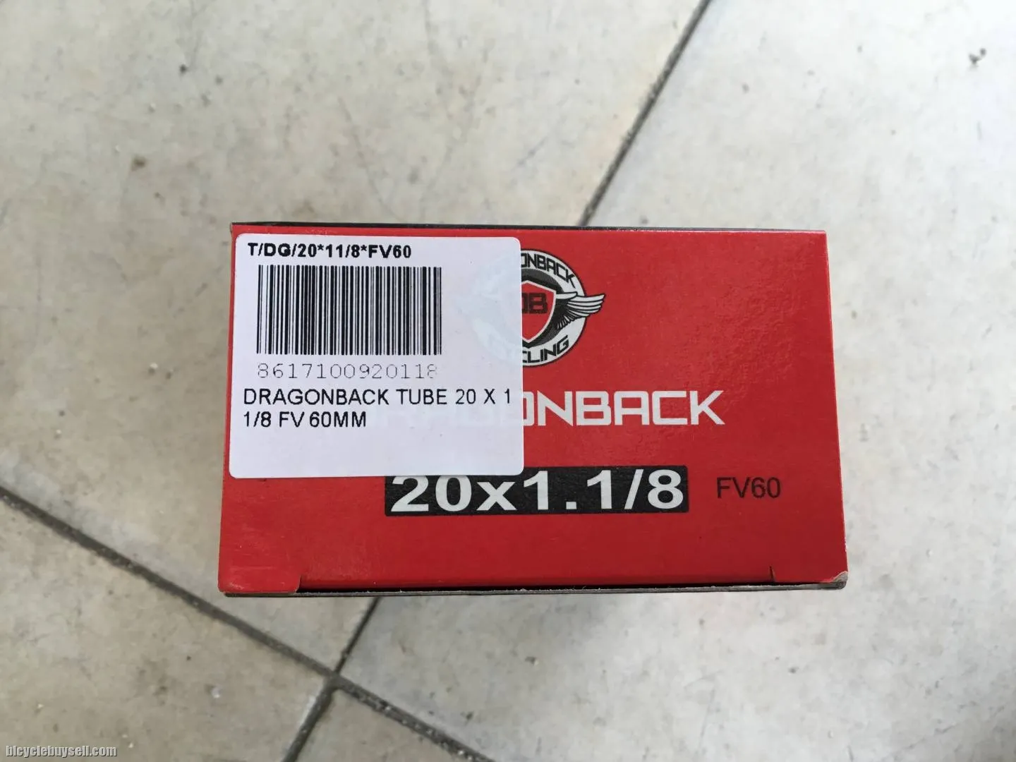 DGB 20x1-1/8 60mm Tube - Head FV - free courier