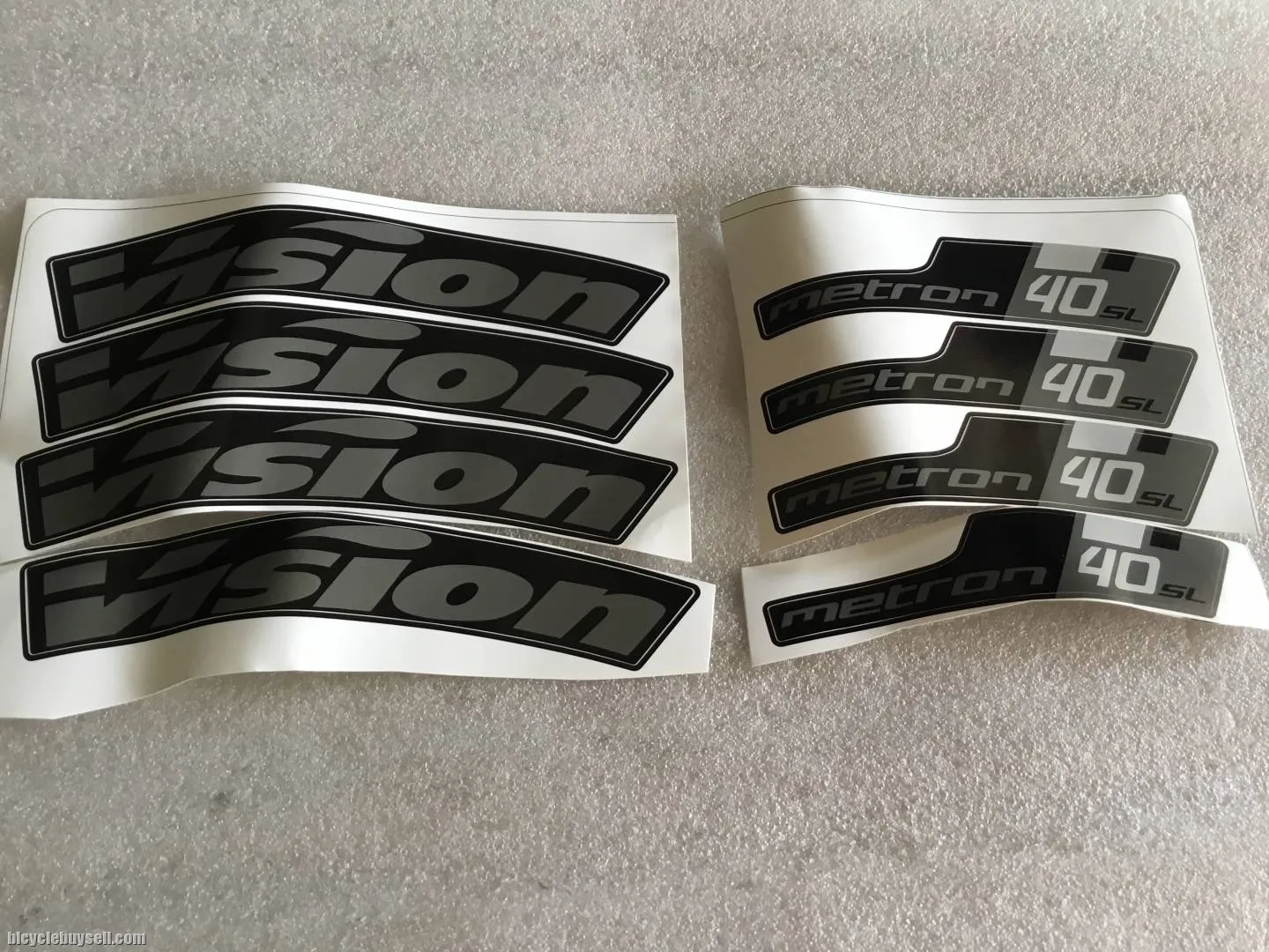 Vision Metron SL 40 Wheelset Sticker - Latest @ free pos