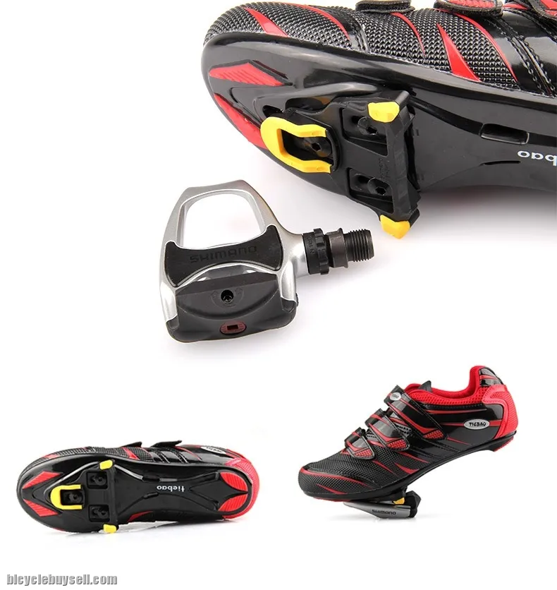 Road Bike Cleat Promend 6 degree SPD (RED &amp; Yellow)