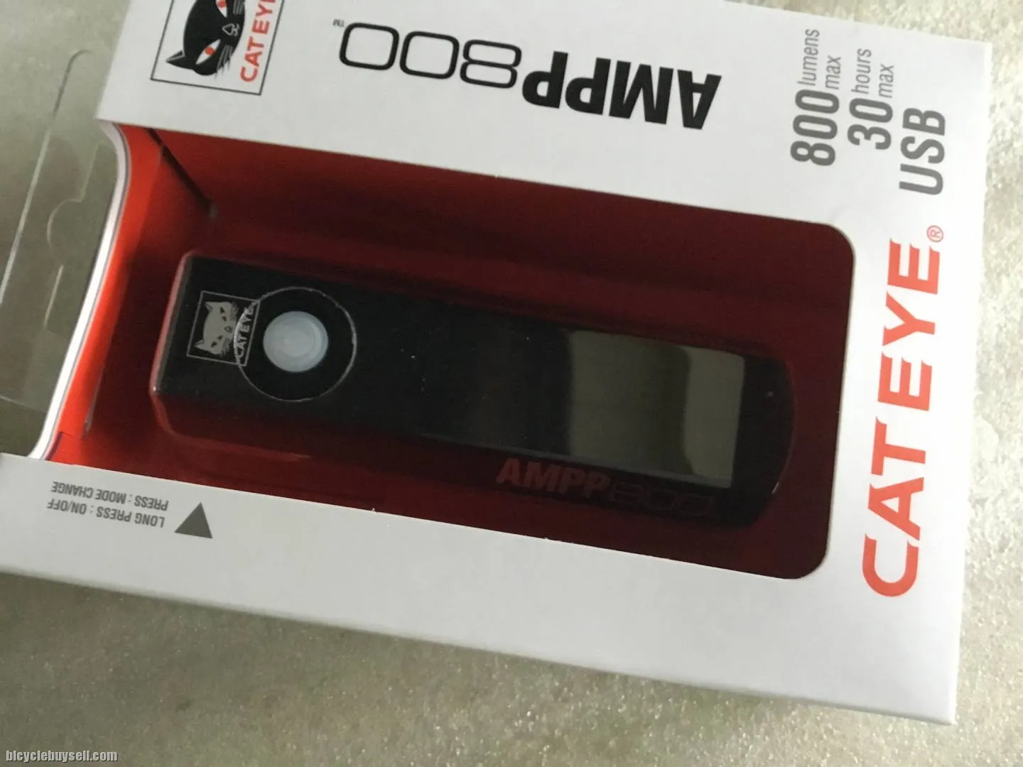 Cateye AMPP800 Lumens FrontLight @ free pos