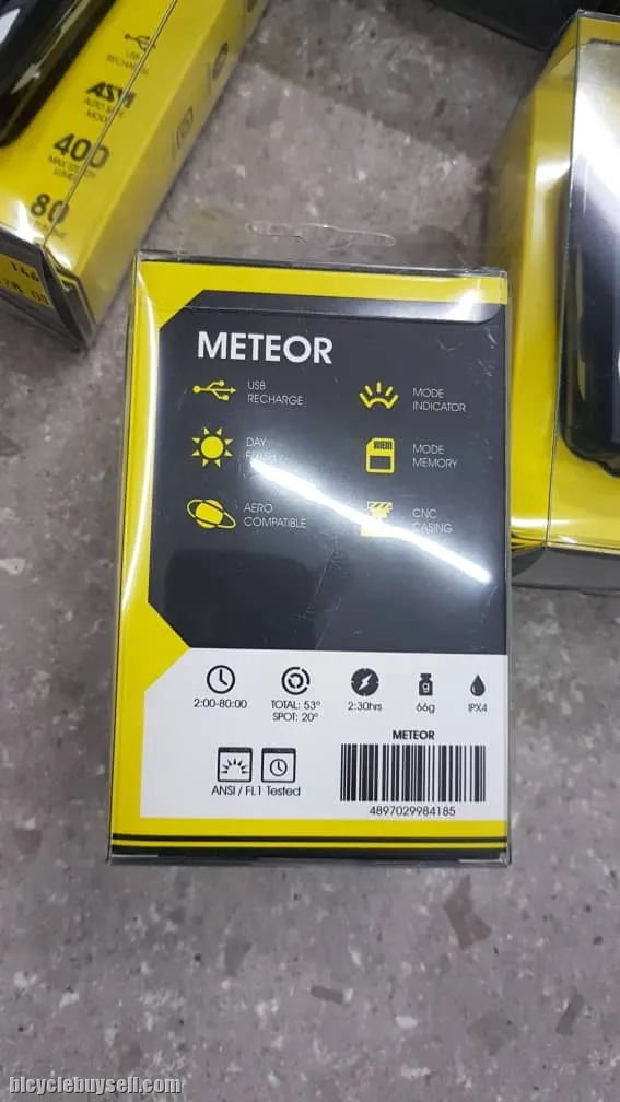 Moon Meteor -400 Lumen- Front Lights (Usb Rechargeable) Brand New !!!!
