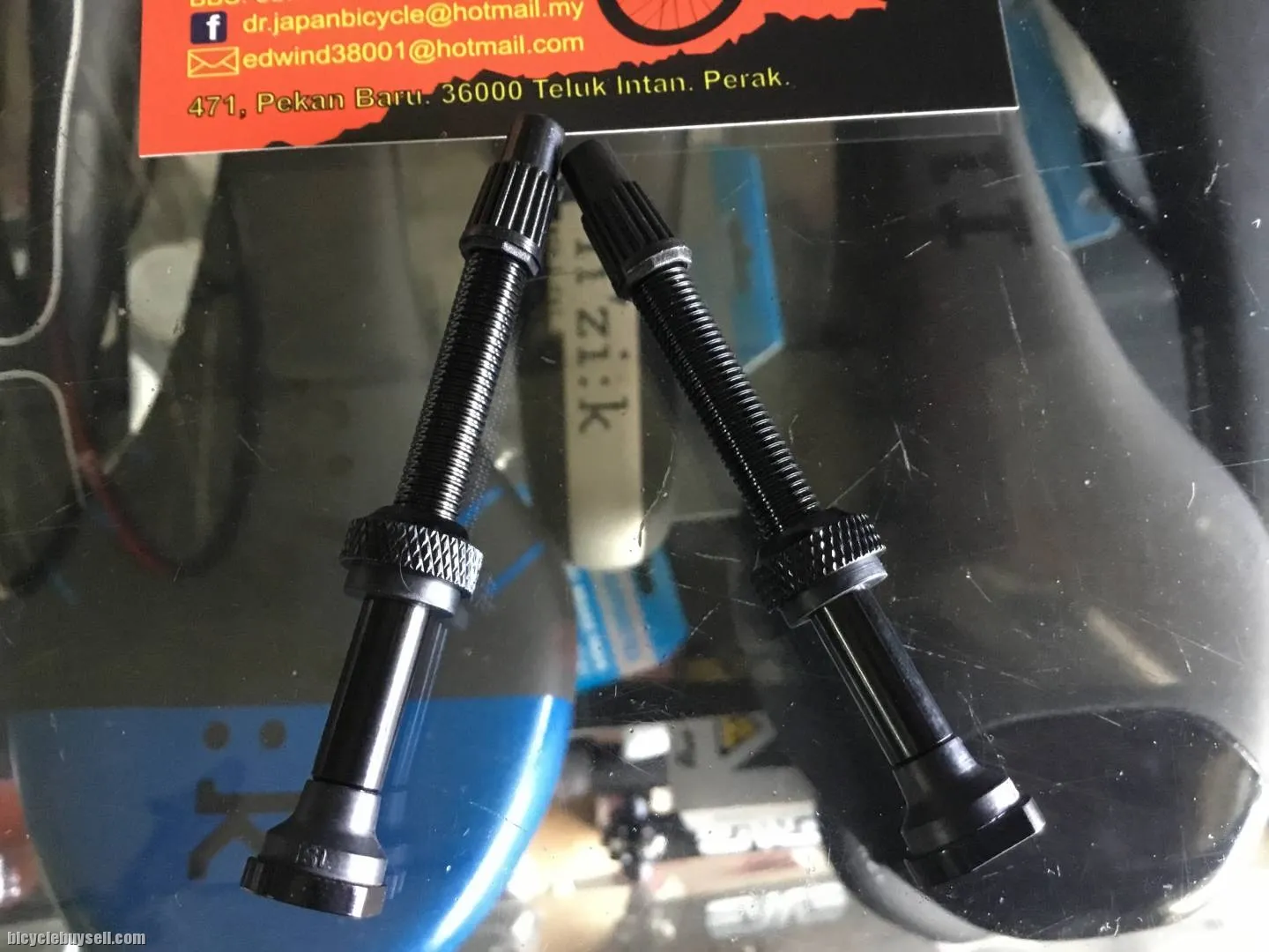 Geometric 60mm Tubeless Valve / Black Alloy / Taiwan (free pos w.m)