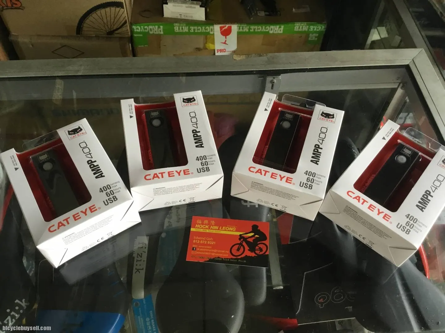 Cateye AMPP400 Front Lights / Super Bright (free pos w.m)