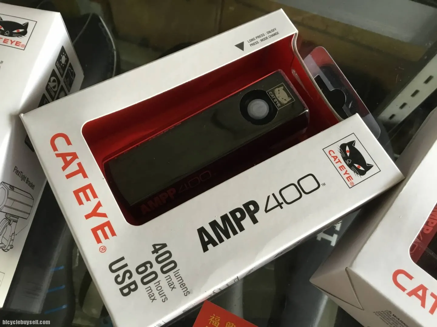 Cateye AMPP400 Front Lights / Super Bright (free pos w.m)