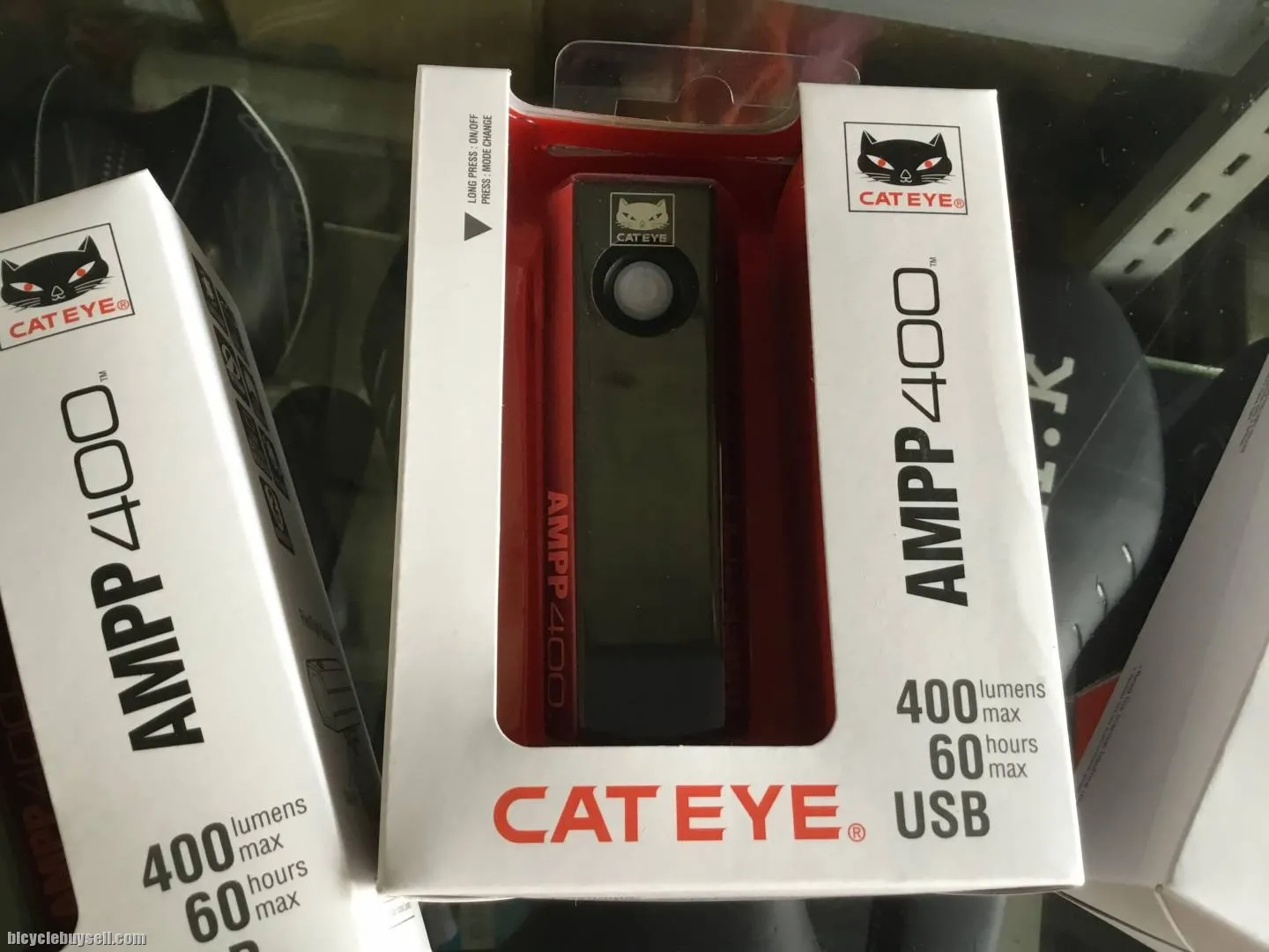 Cateye AMPP400 Front Lights / Super Bright (free pos w.m)