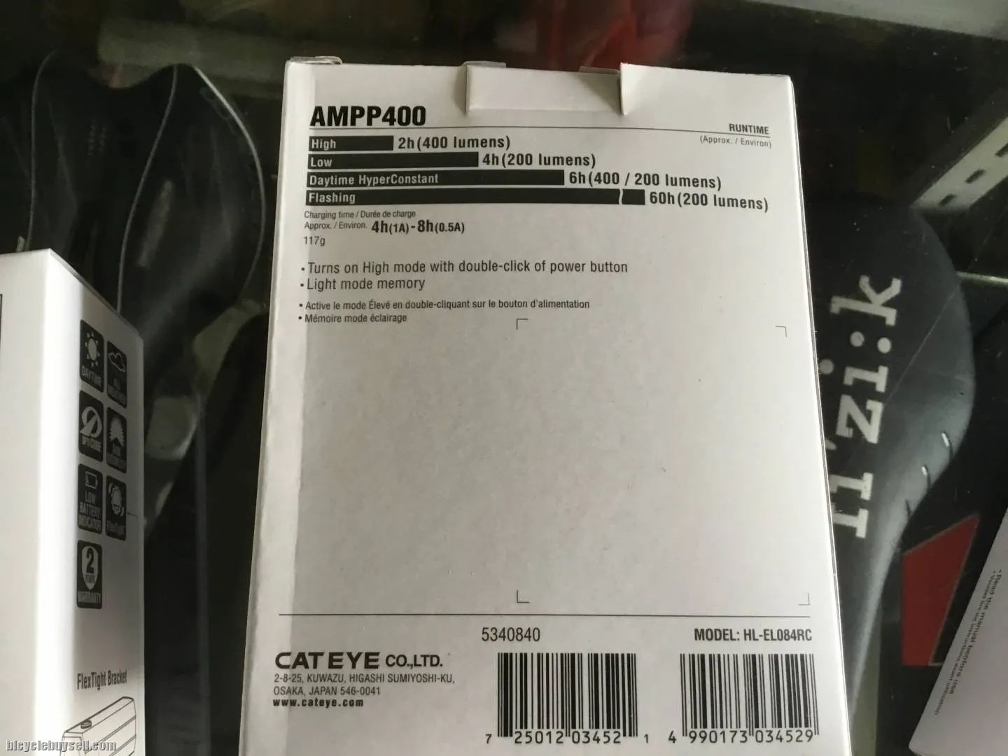 Cateye AMPP400 Front Lights / Super Bright (free pos w.m)