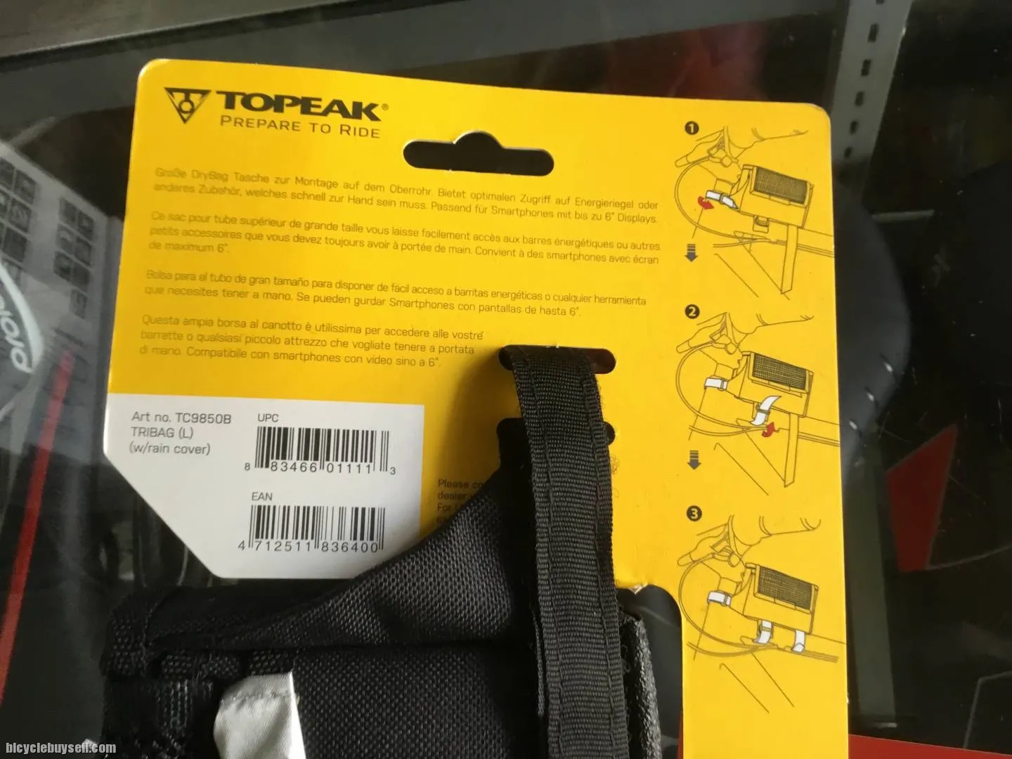 Topeak Tribag - Large Include RainCoat (free pos w.m)